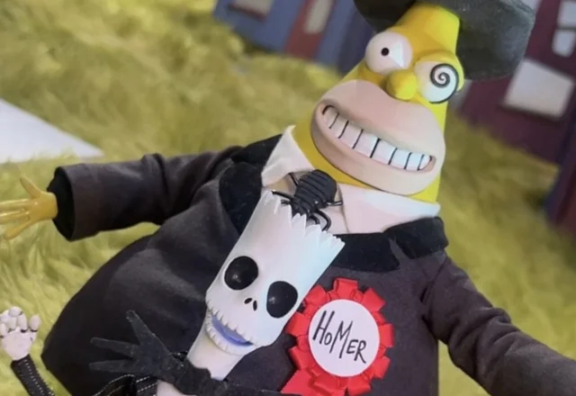 Simpsons Nightmare Before Christmas couch gag Treehouse of Horror
