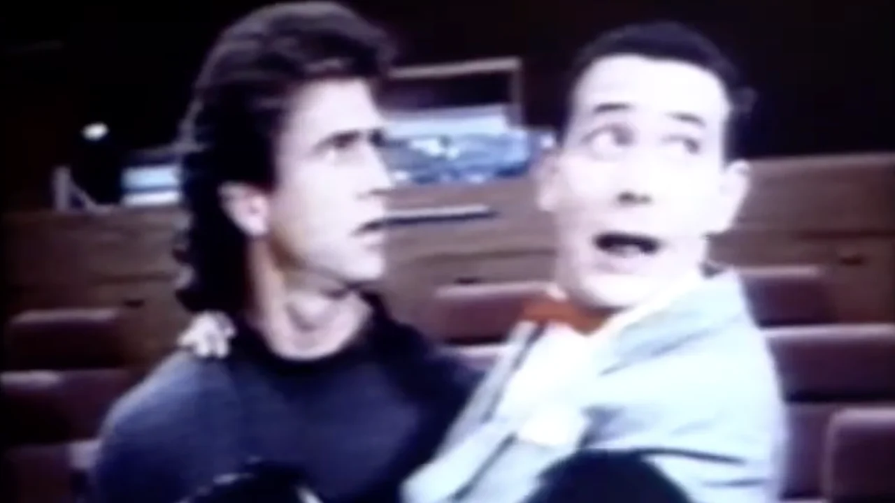 Pee-wee Hermand and Mel Gibson at Disney-MGM