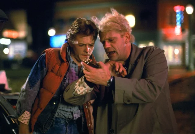 Back to the Future Day Motor Club Michael J Fox Christopher Lloyd